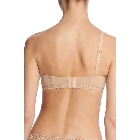 🆕NATORI Pure Luxe Strapless Convertible Bra 36DD Beige Nude #729080 - Picture 6 of 14